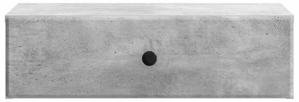 Fali oldaltábla Betonszürke 59 x 34,5 x 17 cm Szerelt Fa