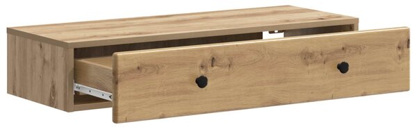 Fali oldaltábla Kézműves Tölgy 87,5 x 34,5 x 17 cm Szerelt Fa