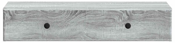 Fali oldaltábla Szürke Sonoma 87,5 x 34,5 x 17 cm Szerelt Fa