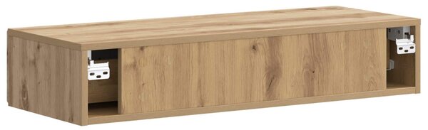 Fali oldaltábla Kézműves Tölgy 87,5 x 34,5 x 17 cm Szerelt Fa