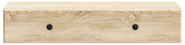 Fali oldaltábla Sonoma Tölgy 87,5 x 34,5 x 17 cm Szerelt Fa