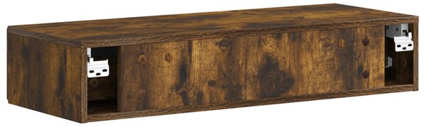 Fali oldaltábla Füstös Tölgy 87,5 x 34,5 x 17 cm Szerelt Fa