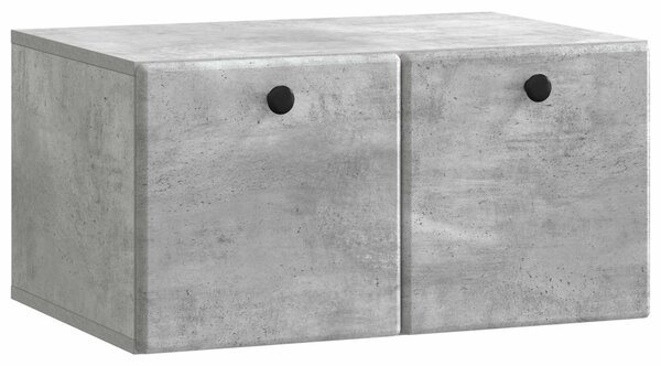Fali TV szekrény 59,5 x 41 x 30 cm Betonszürke Szerelt Fa