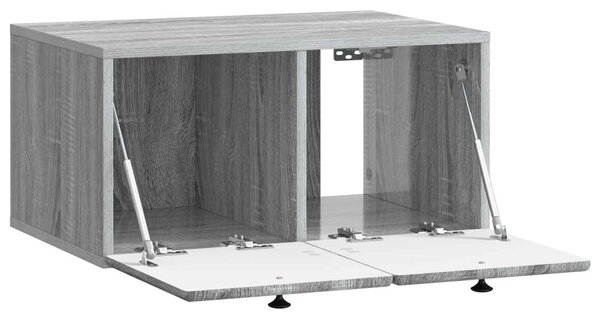 Fali TV szekrény 59,5 x 41 x 30 cm Szürke Sonoma Szerelt Fa