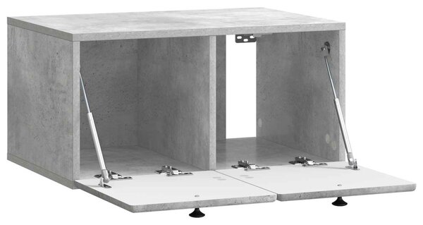 Fali TV szekrény 59,5 x 41 x 30 cm Betonszürke Szerelt Fa