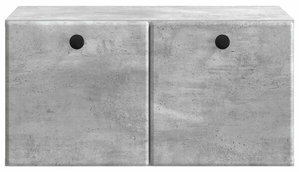 Fali TV szekrény 59,5 x 41 x 30 cm Betonszürke Szerelt Fa