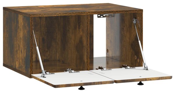 Fali TV szekrény 59,5 x 41 x 30 cm Füstös Tölgy Szerelt Fa