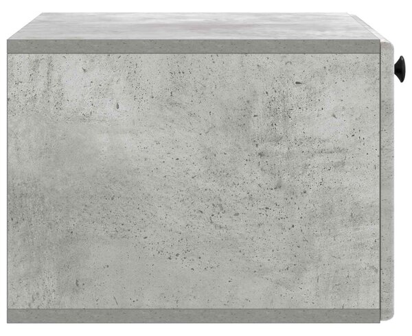 Fali TV szekrény 59,5 x 41 x 30 cm Betonszürke Szerelt Fa