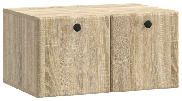 Fali TV szekrény 59,5 x 41 x 30 cm Sonoma Tölgy Szerelt Fa