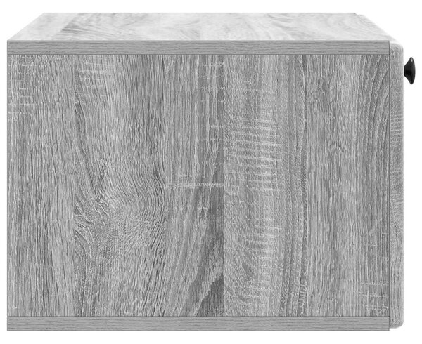 Fali TV szekrény 59,5 x 41 x 30 cm Szürke Sonoma Szerelt Fa