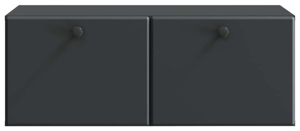 Fali TV szekrény 78,5 x 41 x 30 cm Fekete Szerelt Fa