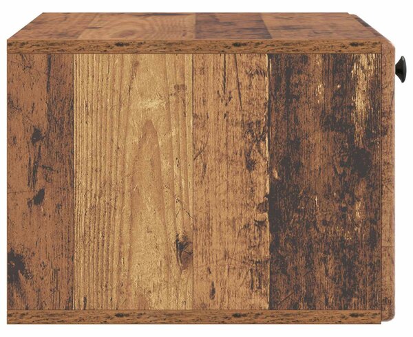 Fali TV szekrény 59,5 x 41 x 30 cm Antik Fa Szerelt Fa