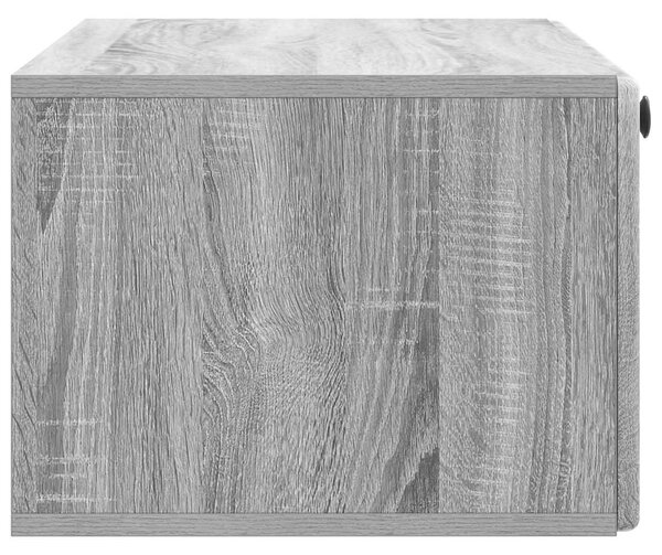 Fali TV szekrény 78,5 x 41 x 30 cm Szürke Sonoma Szerelt Fa