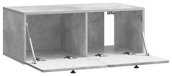 Fali TV szekrény 78,5 x 41 x 30 cm Betonszürke Szerelt Fa