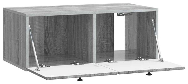 Fali TV szekrény 78,5 x 41 x 30 cm Szürke Sonoma Szerelt Fa