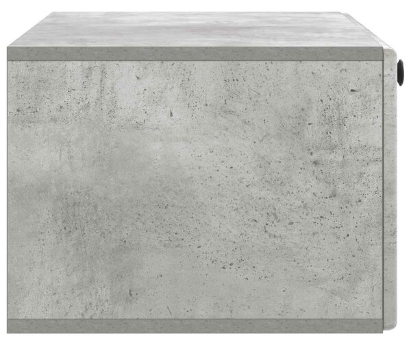 Fali TV szekrény 78,5 x 41 x 30 cm Betonszürke Szerelt Fa