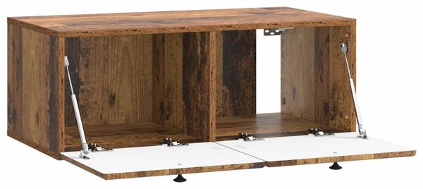 Fali TV szekrény 78,5 x 41 x 30 cm Antik Fa Szerelt Fa