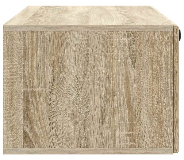 Fali TV szekrény 98 x 41 x 30 cm Sonoma Tölgy Szerelt Fa