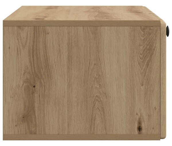 Fali TV szekrény 78,5 x 41 x 30 cm Kézműves Tölgy Szerelt Fa