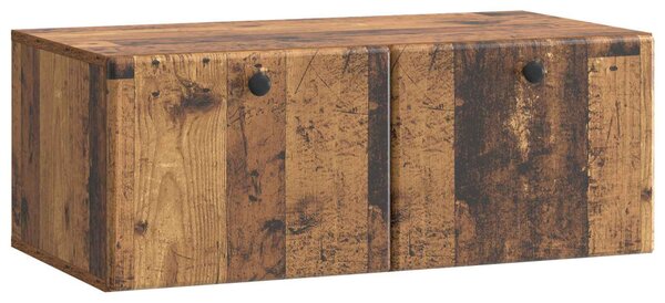 Fali TV szekrény 78,5 x 41 x 30 cm Antik Fa Szerelt Fa