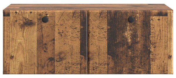 Fali TV szekrény 78,5 x 41 x 30 cm Antik Fa Szerelt Fa