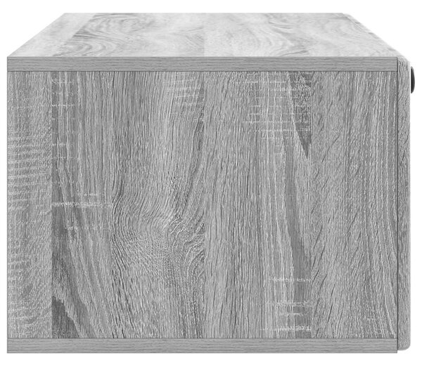 Fali TV szekrény 98 x 41 x 30 cm Szürke Sonoma Szerelt Fa