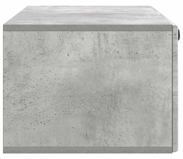 Fali TV szekrény 98 x 41 x 30 cm Betonszürke Szerelt Fa