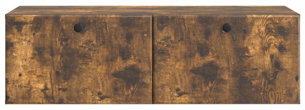 Fali TV szekrény 98 x 41 x 30 cm Füstös Tölgy Szerelt Fa