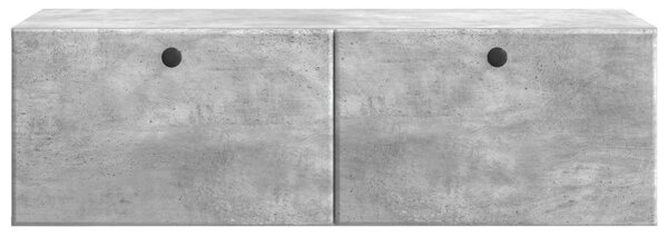 Fali TV szekrény 98 x 41 x 30 cm Betonszürke Szerelt Fa