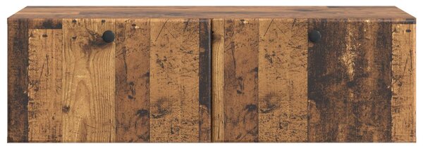 Fali TV szekrény 98 x 41 x 30 cm Antik Fa Szerelt Fa