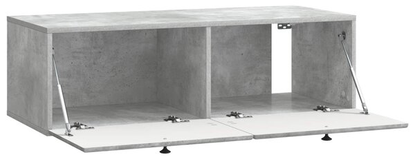 Fali TV szekrény 98 x 41 x 30 cm Betonszürke Szerelt Fa