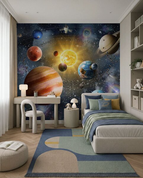 Fotótapéta Lenyűgöző űr, naprendszer, Fotótapéta design, u97222d1 : Uwalls.hu