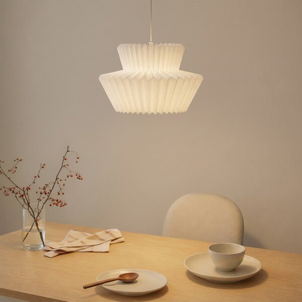 Függőlámpa Lindby, Magali, dimmable, Fehér, Nappali, Papír / Karton