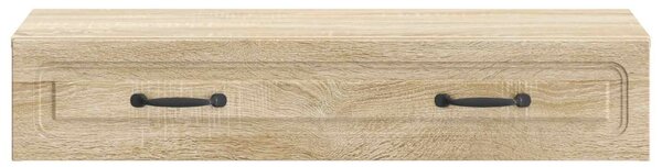 Fali oldaltábla Sonoma Tölgy 87,5 x 34,5 x 17 cm Szerelt Fa