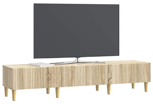 TV szekrény fiókkal Sonoma Tölgy 147 x 34,5 x 30 cm Szerelt Fa