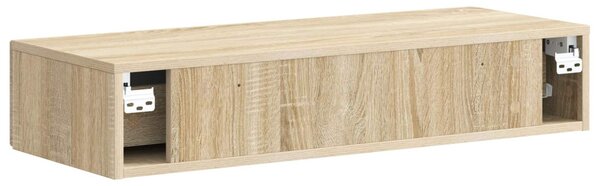 Fali oldaltábla Sonoma Tölgy 87,5 x 34,5 x 17 cm Szerelt Fa