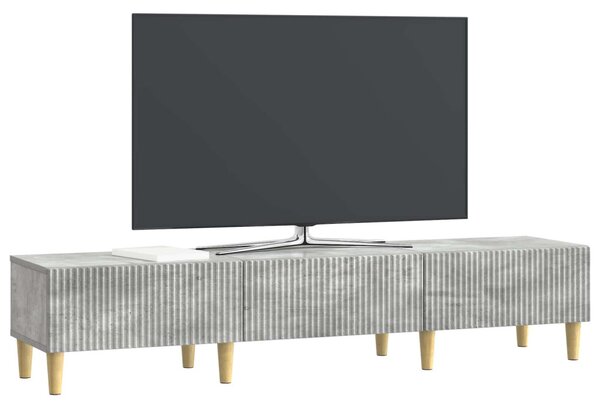 TV szekrény fiókkal Betonszürke 147 x 34,5 x 30 cm Szerelt Fa