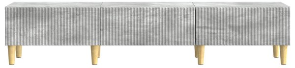 TV szekrény fiókkal Betonszürke 147 x 34,5 x 30 cm Szerelt Fa