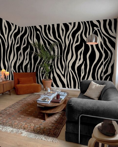 Fotótapéta Vektoros nyomtatás zebra bőr fekete-fehér színekben, Fotótapéta absztrakt, u99173v3 : Uwalls.hu