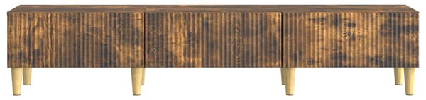TV szekrény fiókkal Füstös Tölgy 147 x 34,5 x 30 cm Szerelt Fa