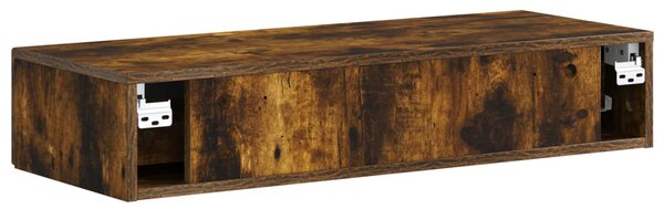 Fali oldaltábla Füstös Tölgy 87,5 x 34,5 x 17 cm Szerelt Fa
