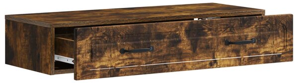 Fali oldaltábla Füstös Tölgy 87,5 x 34,5 x 17 cm Szerelt Fa