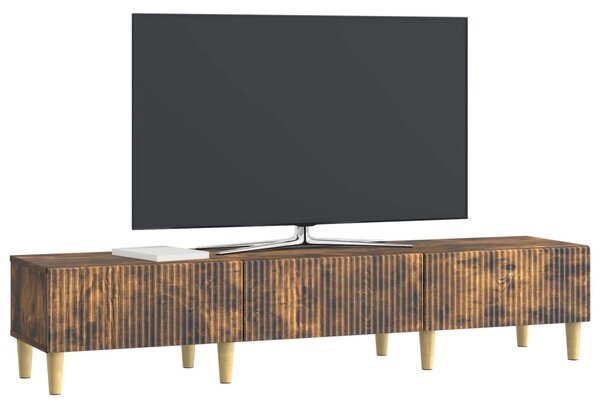 TV szekrény fiókkal Füstös Tölgy 147 x 34,5 x 30 cm Szerelt Fa