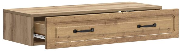Fali oldaltábla Kézműves Tölgy 87,5 x 34,5 x 17 cm Szerelt Fa