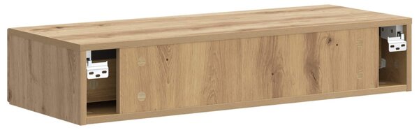 Fali oldaltábla Kézműves Tölgy 87,5 x 34,5 x 17 cm Szerelt Fa