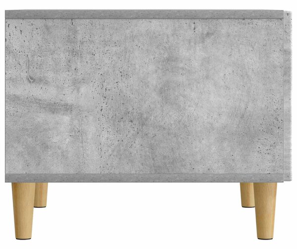 Dohányzóasztal fiókkal Betonszürke 49 x 50 x 40 cm Szerelt Fa