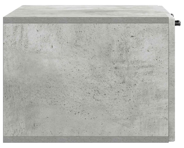 Fali TV szekrény Betonszürke 59,5 x 41 x 30 cm Szerelt Fa