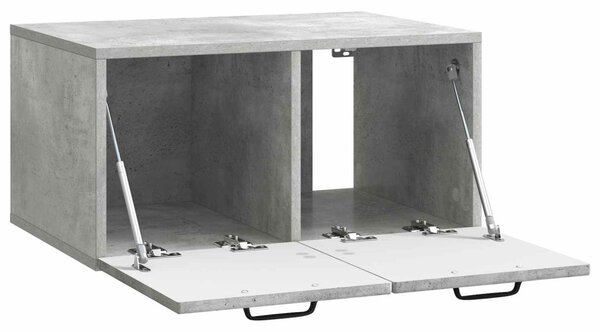 Fali TV szekrény Betonszürke 59,5 x 41 x 30 cm Szerelt Fa