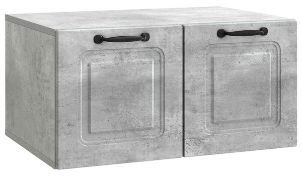 Fali TV szekrény Betonszürke 59,5 x 41 x 30 cm Szerelt Fa