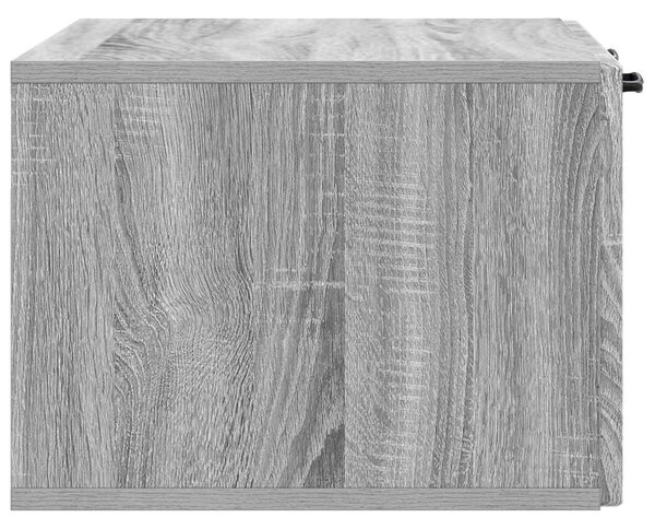 Fali TV szekrény Szürke Sonoma 59,5 x 41 x 30 cm Szerelt Fa
